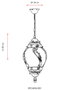 Opviq Lámpara de araña para exteriores BFE-68182-BSY Negro y Blanco